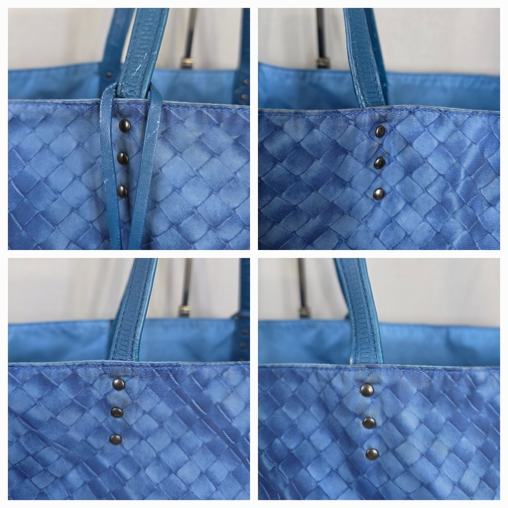 Bottega Veneta Navy Blue Intrecciato Leather Tote - Picture 15 of 16